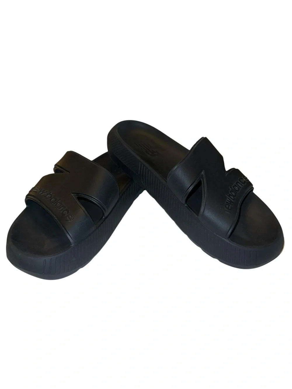 NWOT New Balance Men’s 200XL Logo Waterproof Slides Size 13 Black